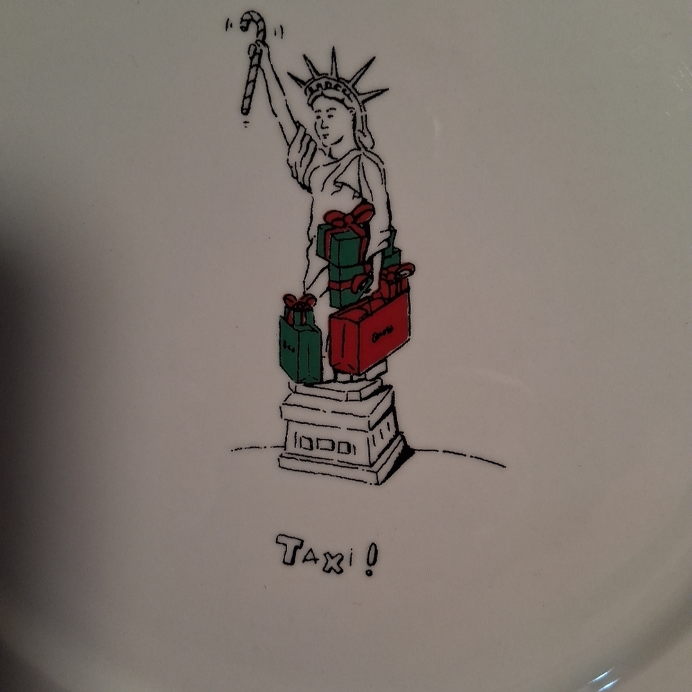 MERRY MASTERPIECES 1st EDITION Holiday 10.5 in. Dinner Plates Set of 3 VTG 90's